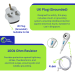 Earthing Cord (4.6m) & Safety Grounding Plug (UK/SG) | Grounding Accessories